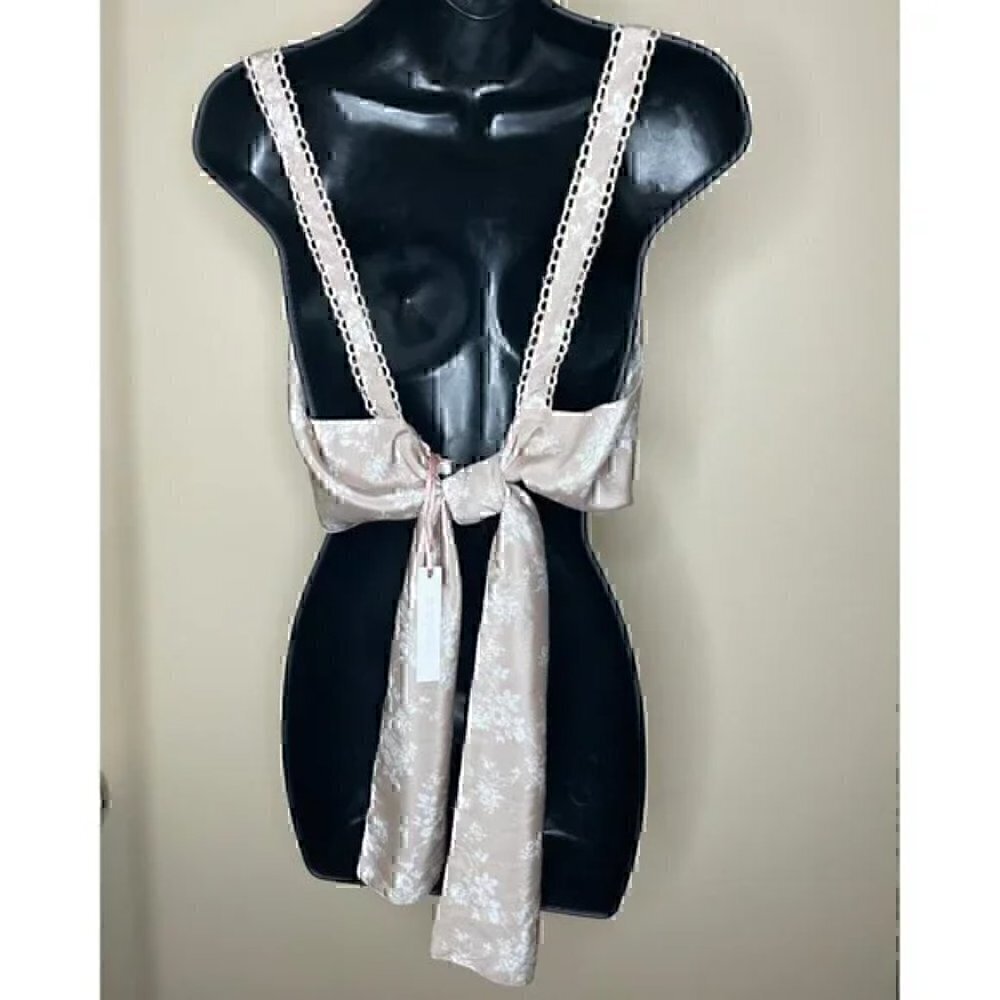 New Krewe Du Q Aruba Tie Back Crop Top - Picture 3 of 12